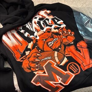 MI Vice Black and Orange Graphic Hoodie size XL 🆕